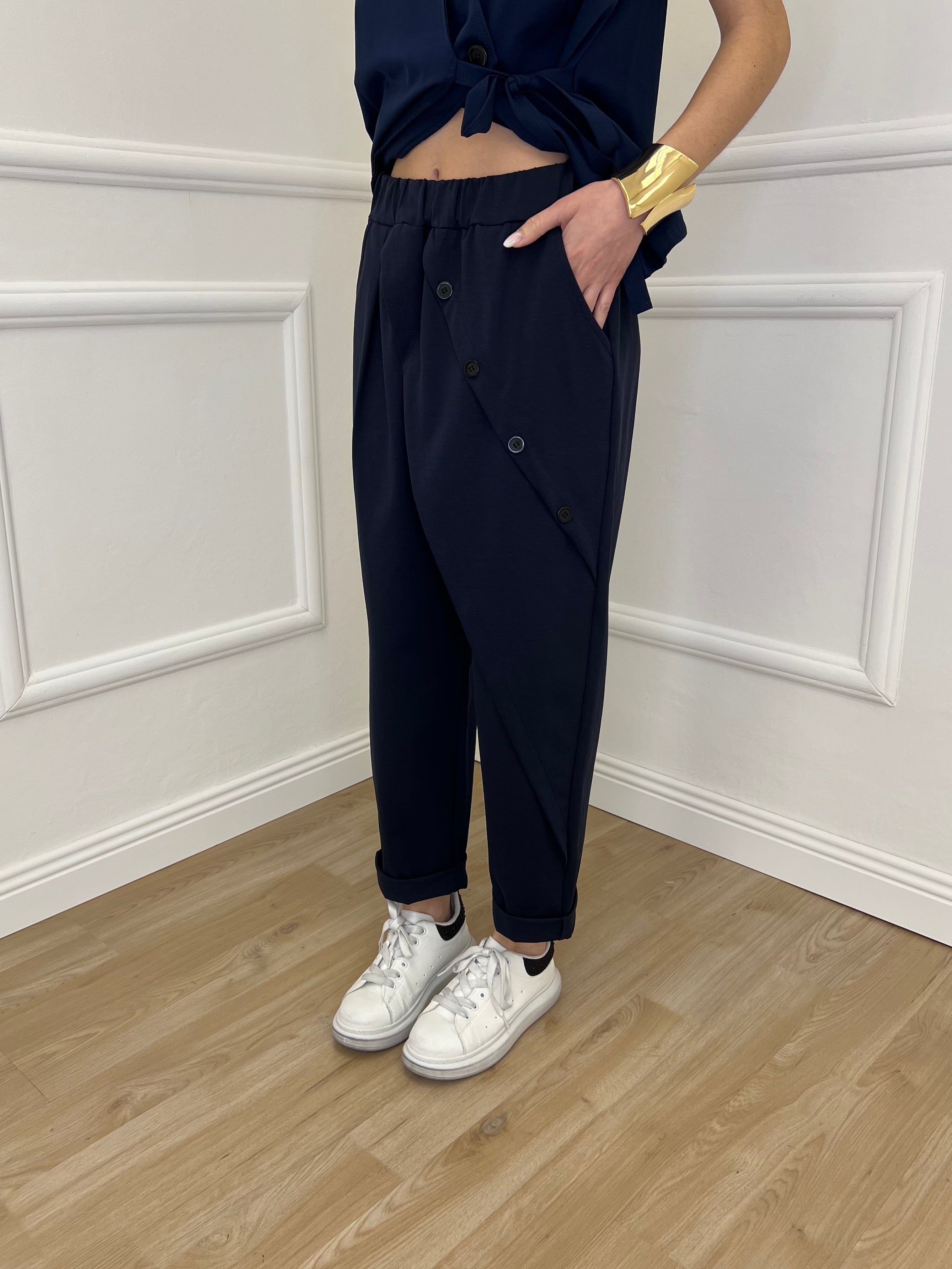 Pantalone Baggy Portafoglio 51256 Blu