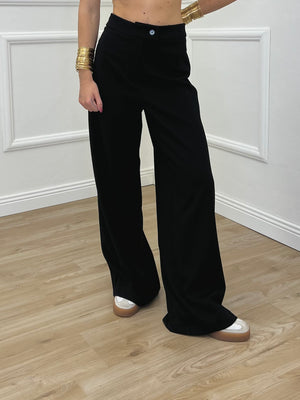 Pantalone Palazzo Spacco 1454 Nero