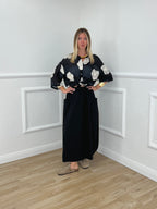 Camicia In Tencel Con Ricami 93-767 Nero