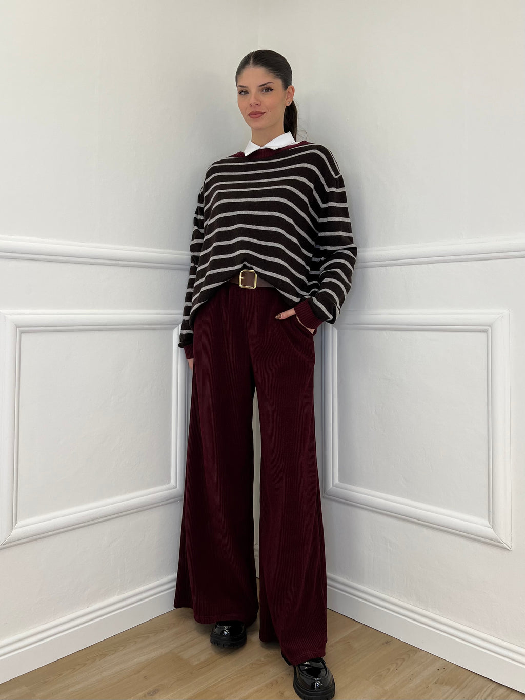 Pantalone Corduroy 6156 Burgundy