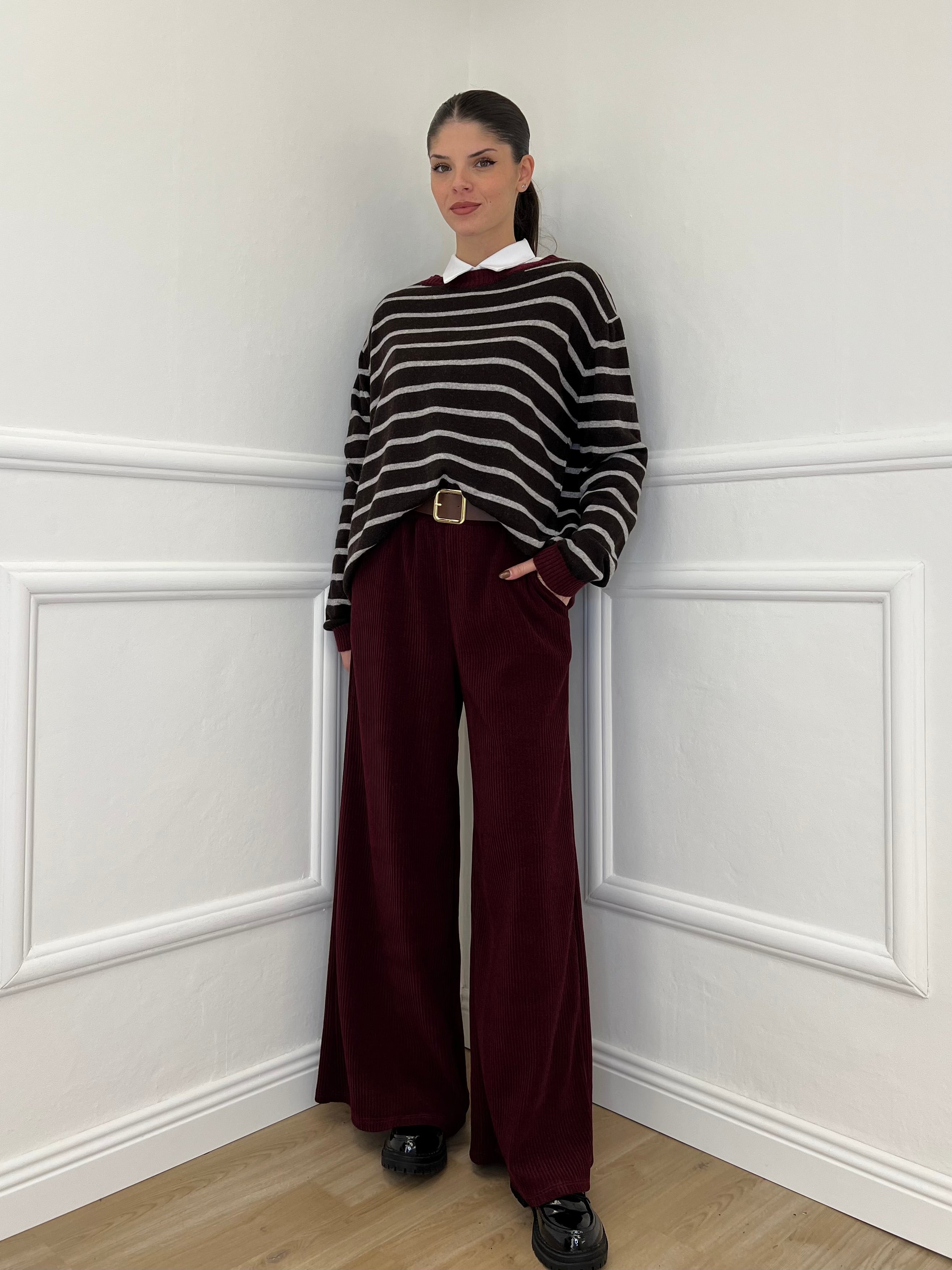 Pantalone Corduroy 6156 Burgundy