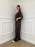 Completo Fluido Satin Con Lurex 061-062 Moro