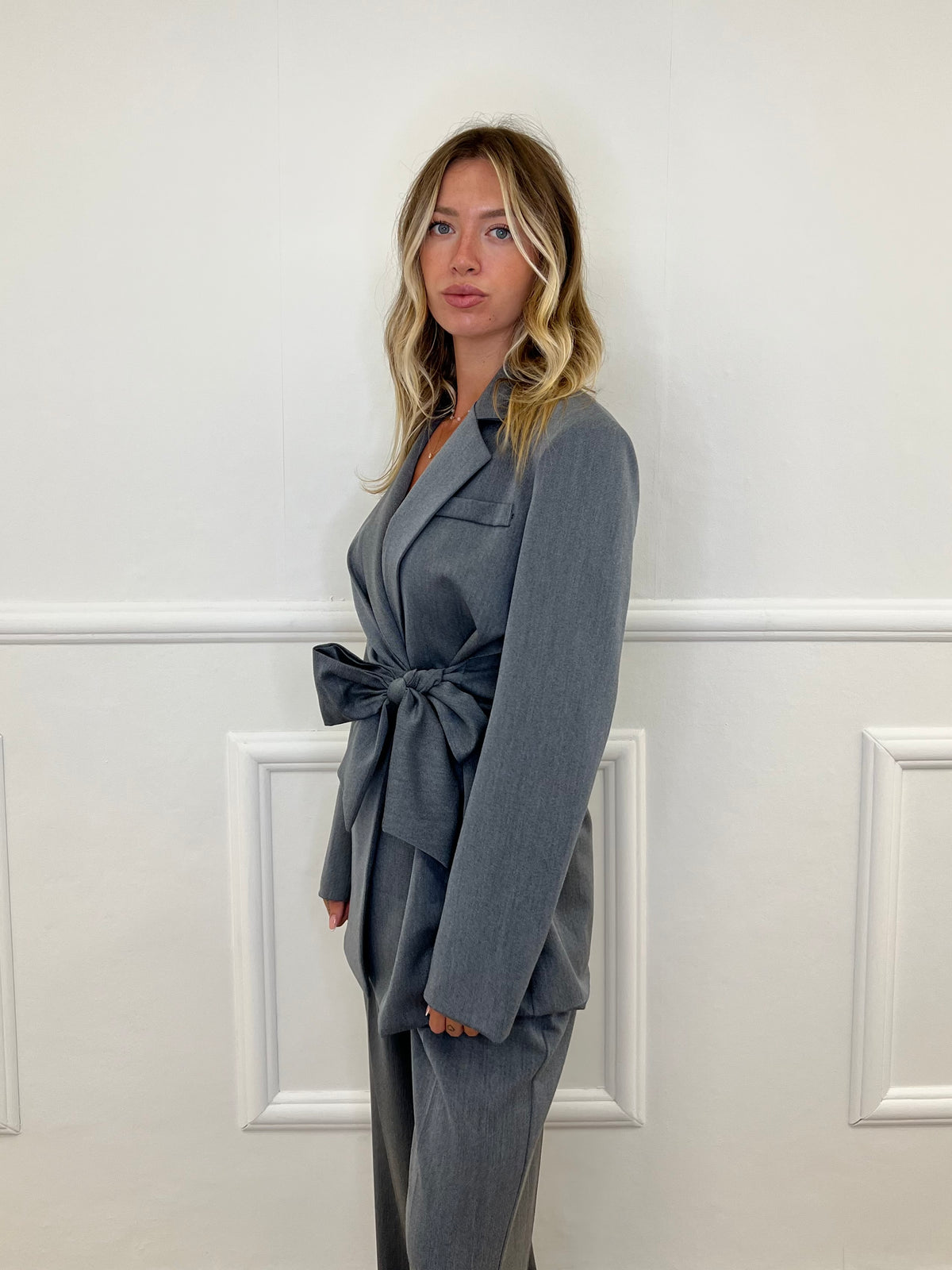 Blazer Over Fiocco 6769 Grigio
