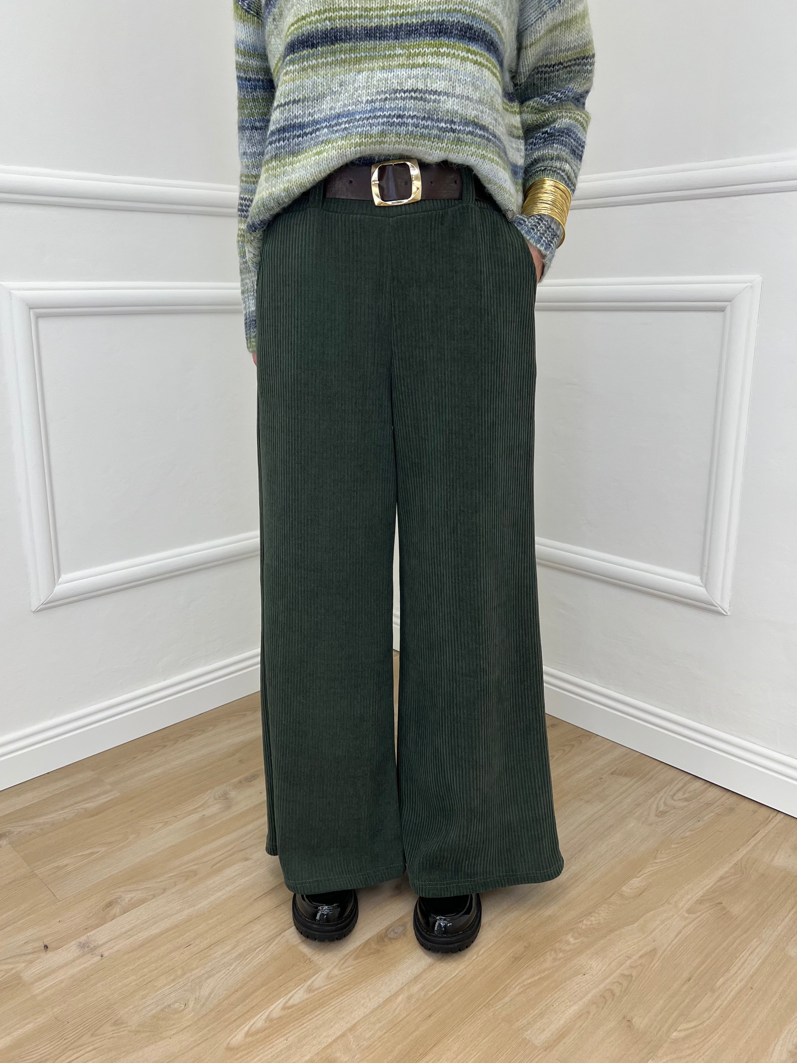 Pantalone Corduroy 6156 Verde