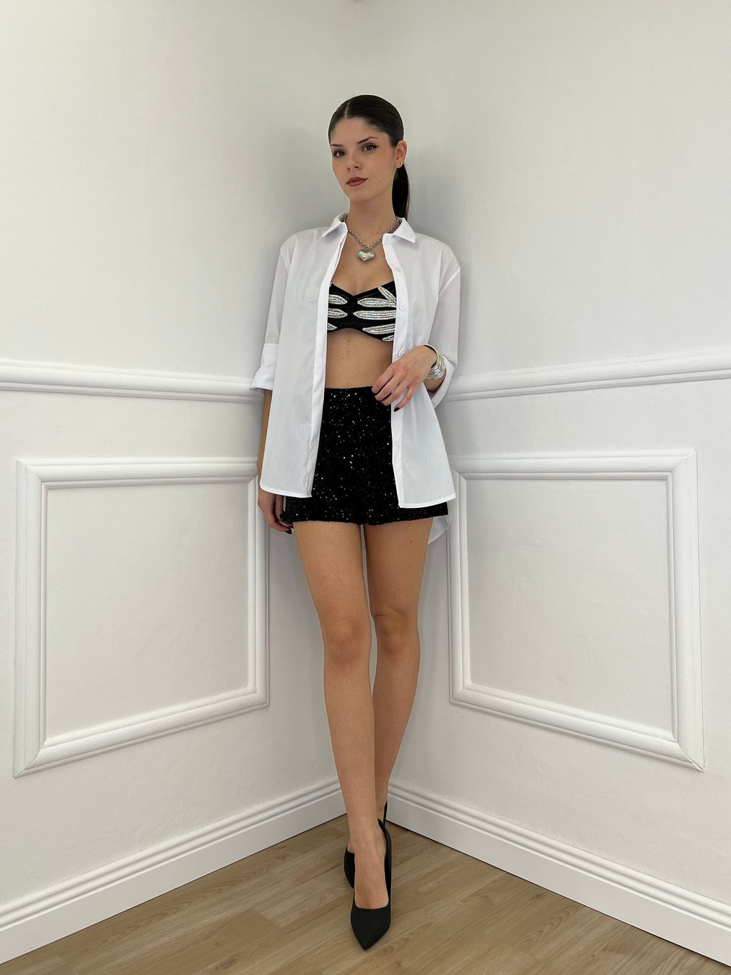 Camicia Over 50320 Bianco