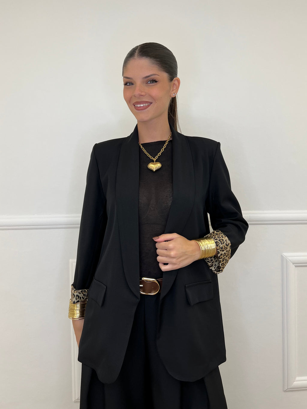 Giacca Interno Maculato 25623 Nero