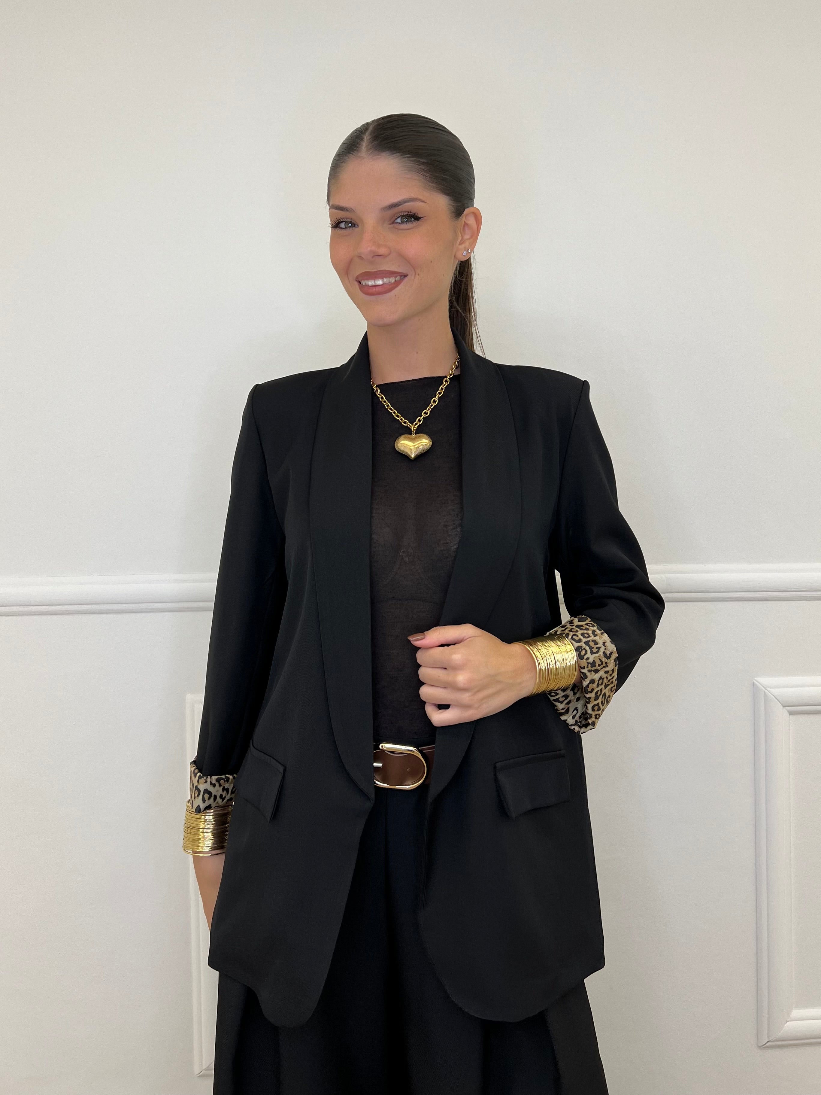 Giacca Interno Maculato 25623 Nero