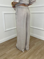 Pantalone Palazzo Lino I586 Beige