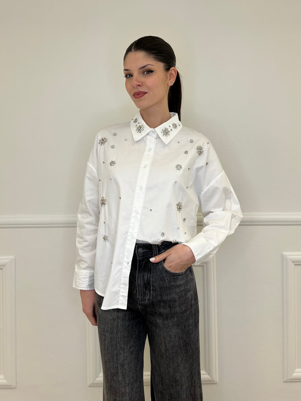 Camicia Cristalli 2478 Bianco