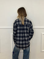 Camicia Flanella Cuore BN38 Blu