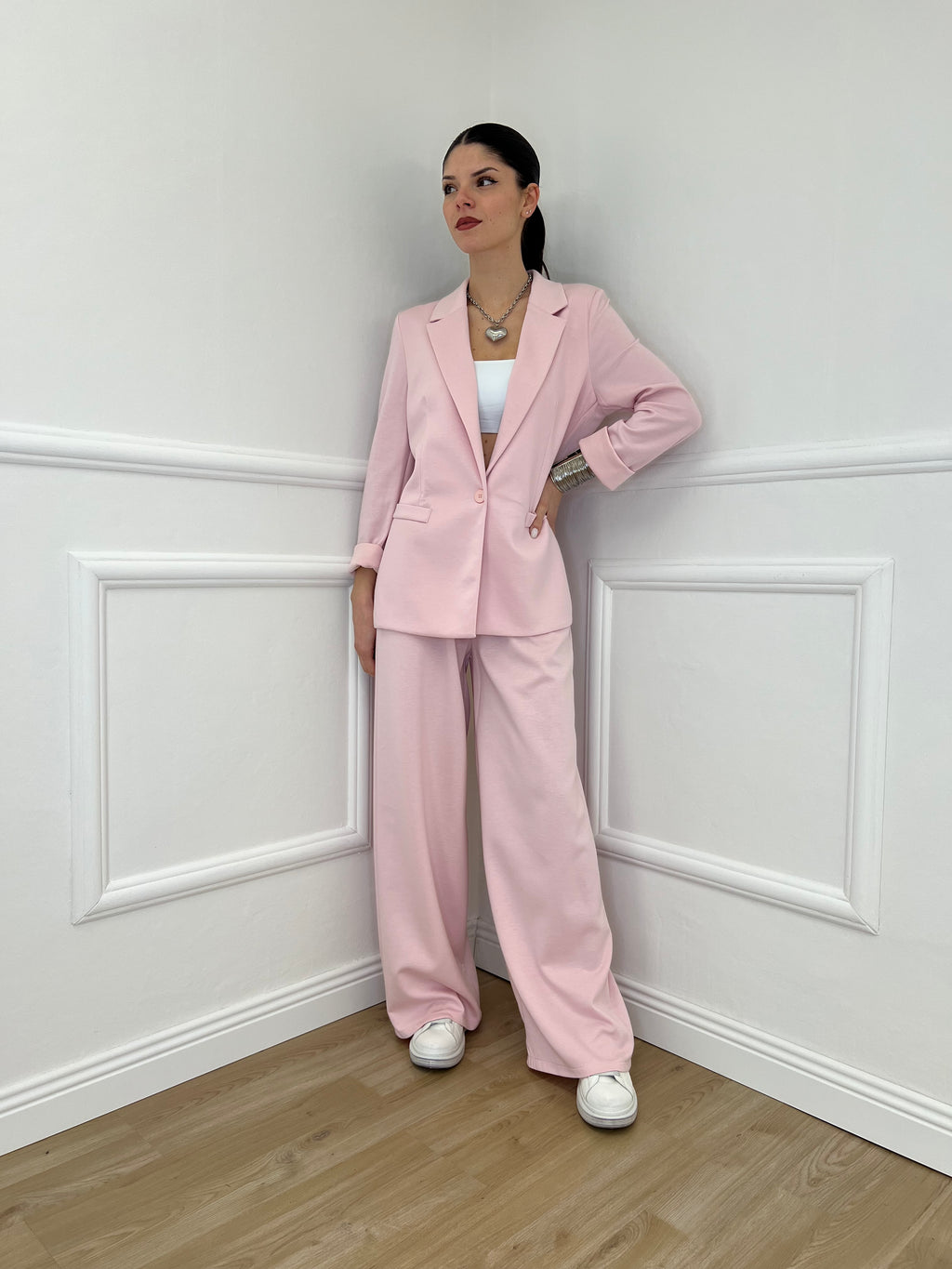 Blazer in Viscosa 27435 Rosa