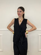 Gilet Fiocco Punto Milano 42144 Nero