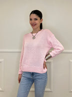 Maglia Over Cotone 3686 Rosa