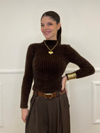 Maglia Fluffy Lupetto 8881 Moro