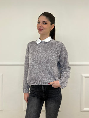 Maglia Ciniglia 2813 Grigio