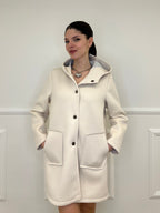 Cappotto Neoprene 1578 Ecru