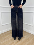 Jeans Strass 2377 Blue Black