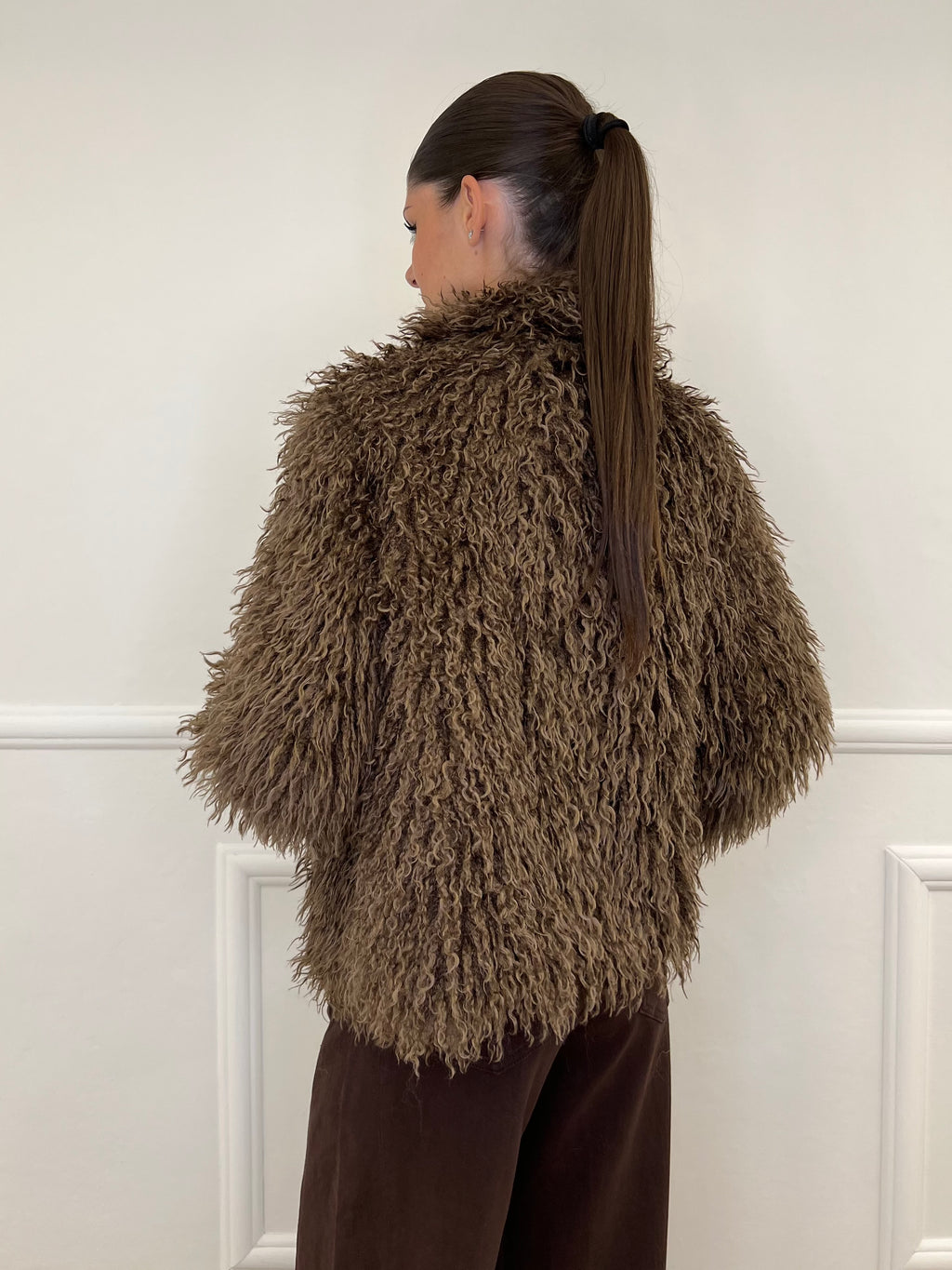 Kalgan AG002 Taupe Fur Coat
