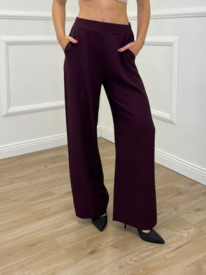 Pantalone Fluido Cady 7270 Burgundy