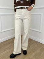 Pantalone Millerighe 824604 Panna