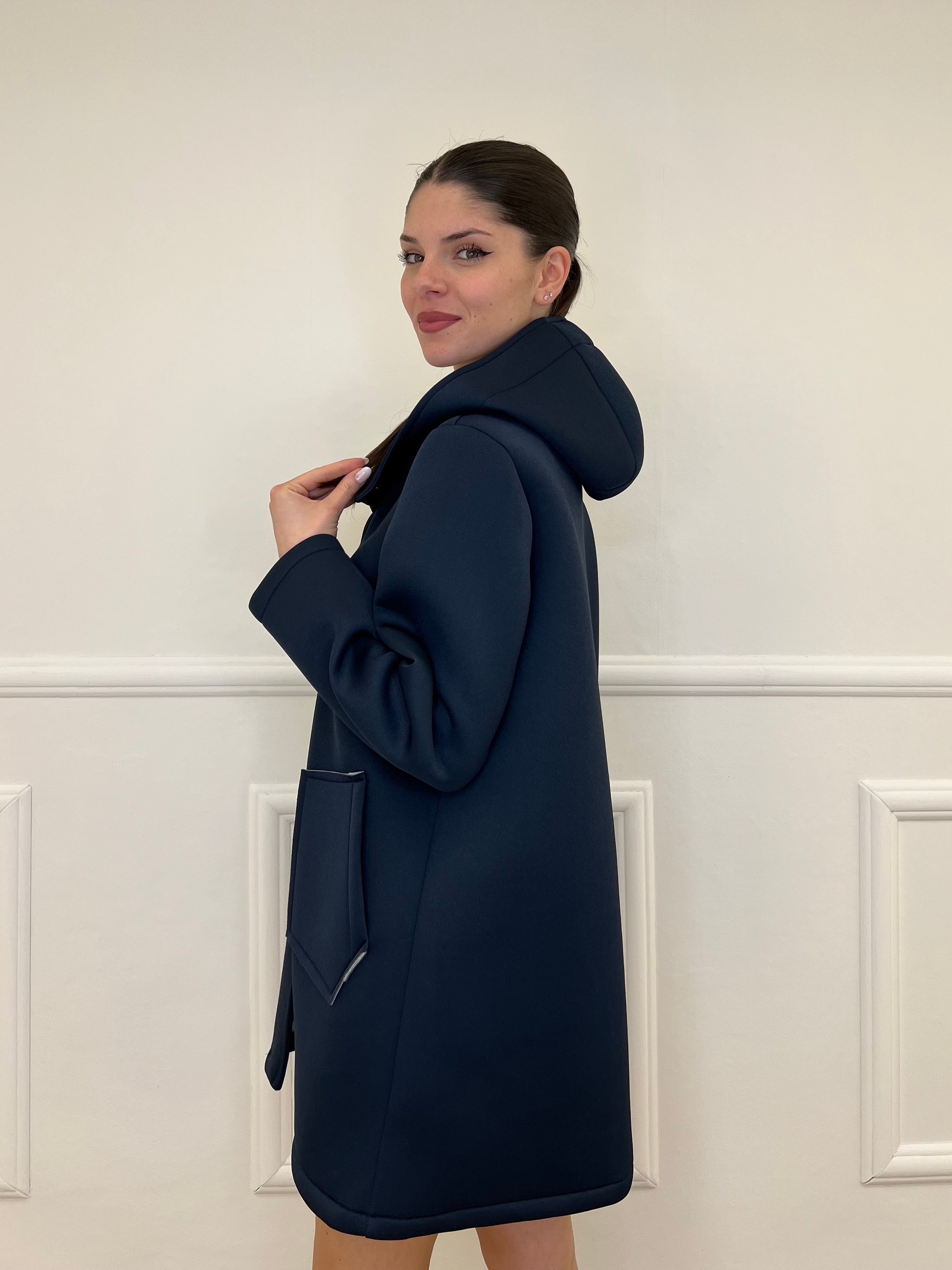 Cappotto Neoprene 1578 Blu