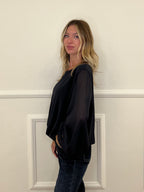 Blusa Georgette Palloncino 22017 Blu