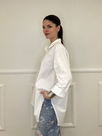 Camicia Asimmetrica 41915 Bianco