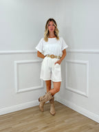 T-shirt Bottoncini 1302 Bianco