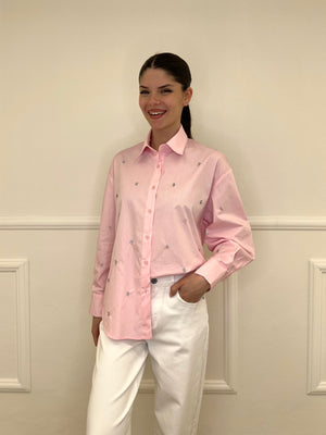 Camicia Over Cristalli 2511 Rosa