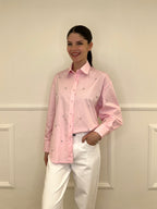 Camicia Over Cristalli 2511 Rosa