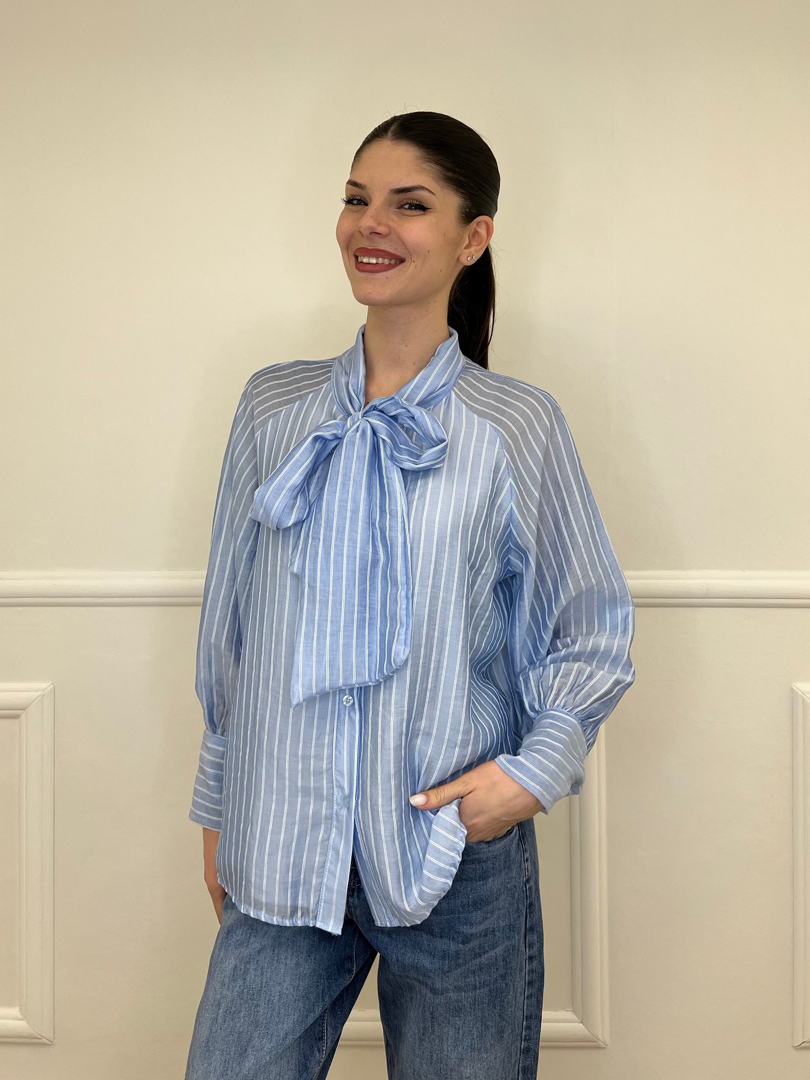 Camicia Regimental Fiocco 563841 Azzurro