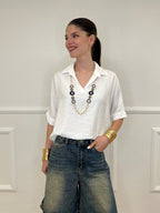 Camicia Fluida Strop 26081 Bianco
