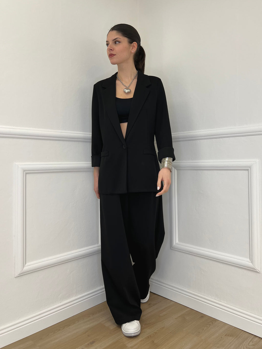 Blazer in Viscosa 27435 Nero