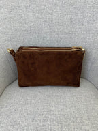 Pochette Doppia Vera Pelle Scamosciata VPB002