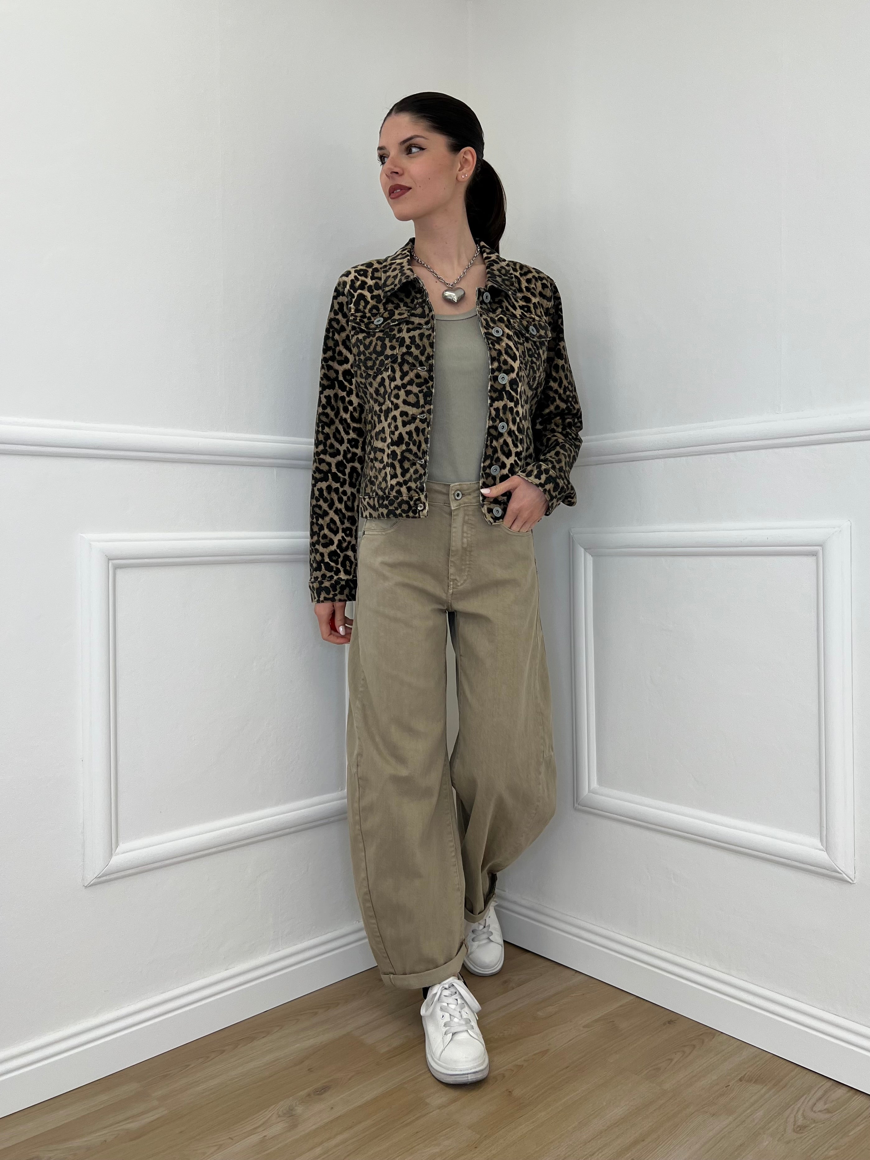 Giacca Denim Animalier 5806