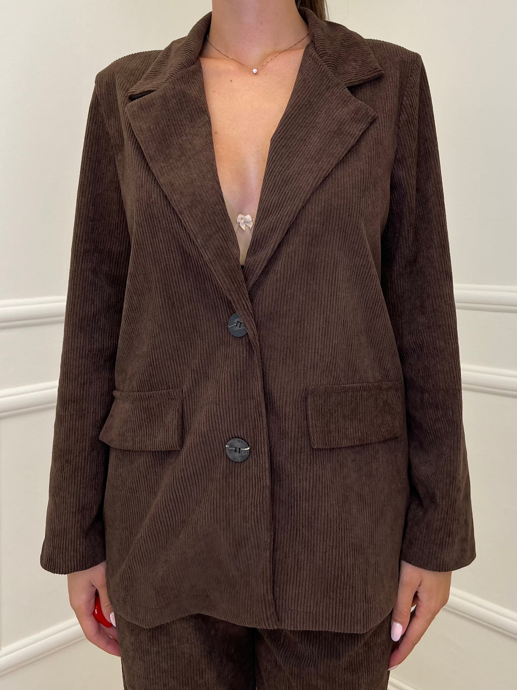 Giacca Corduroy 25790 Caffè - Bazar Abbigliamento