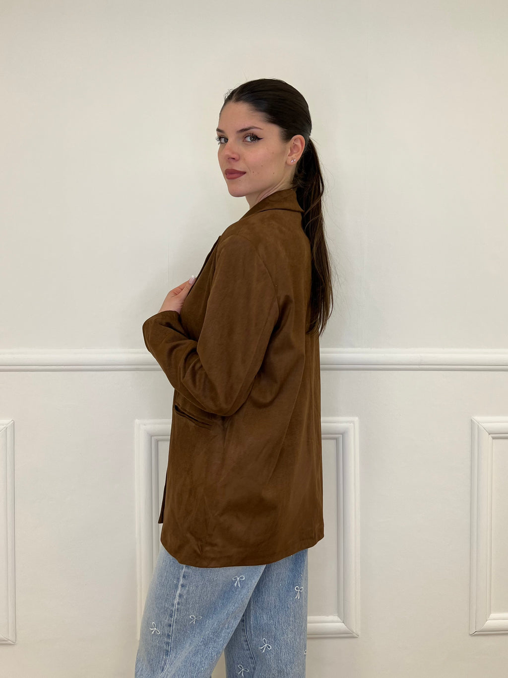 Blazer Scamosciato 5010 Marrone