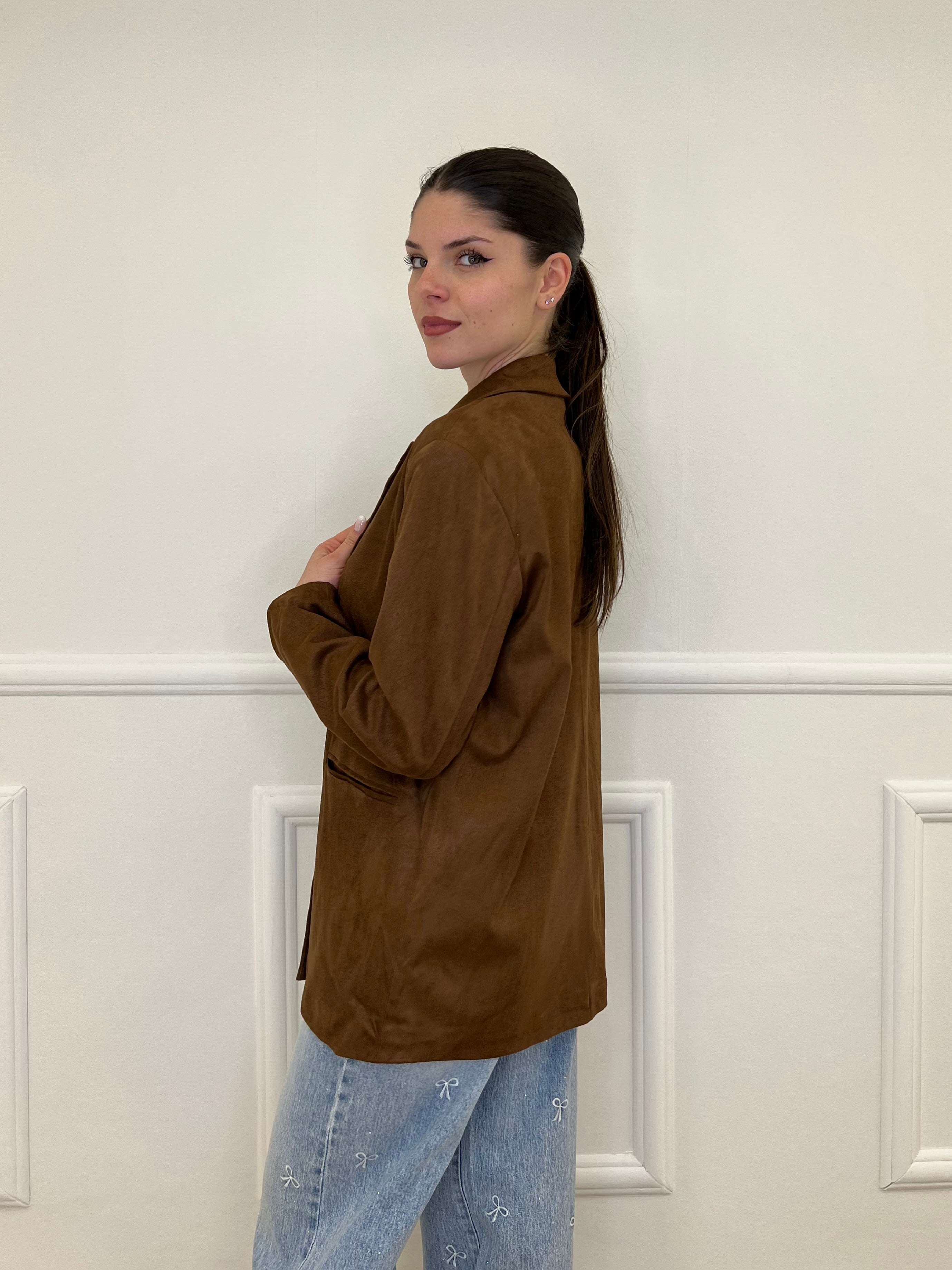 Blazer Scamosciato 5010 Marrone