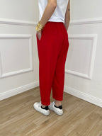 Pantalone Baggy Viscosa 2815 Rosso