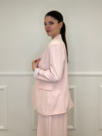 Blazer Con Fodera Gessata 216401 Rosa