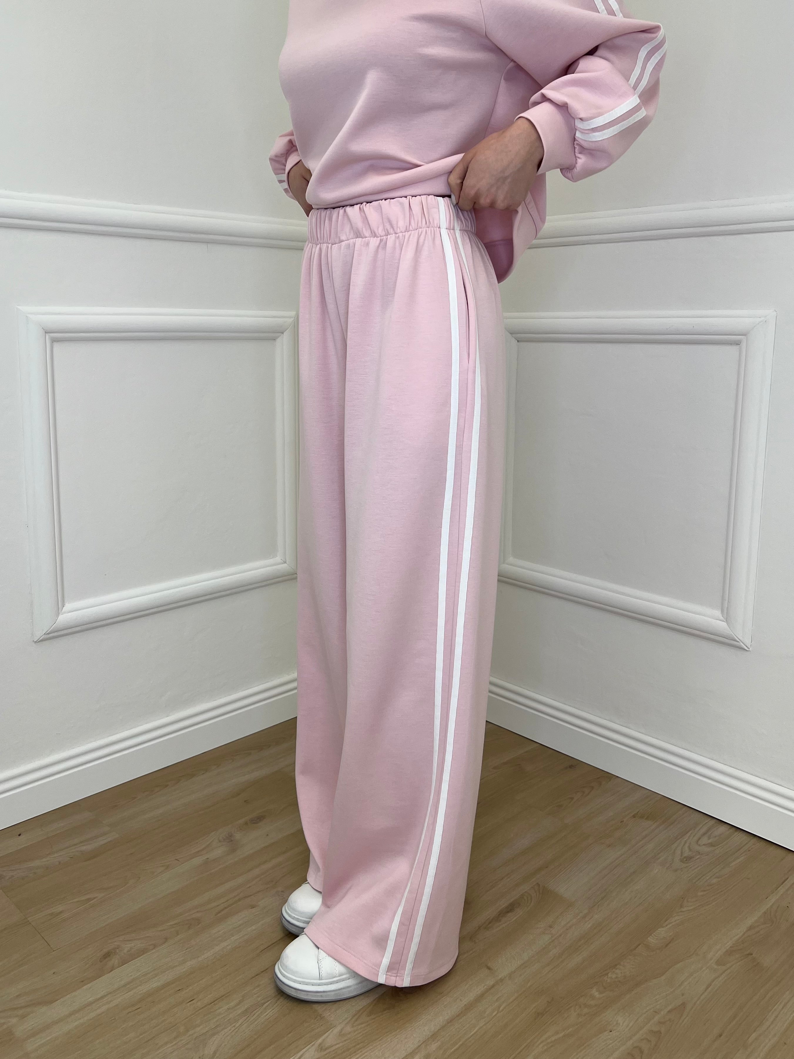 Tuta Bande Girocollo 88426 Rosa