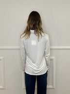 Camicia In Jersey Di Viscosa 28163L Bianco