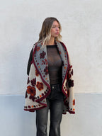 Poncho Gilet Suzani Doubleface 67041 Bordeaux
