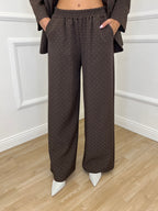 Tailleur Micro Borchie L5181 Caffè - Bazar Abbigliamento