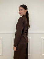 Tailleur con Fiocco 570851 Moro