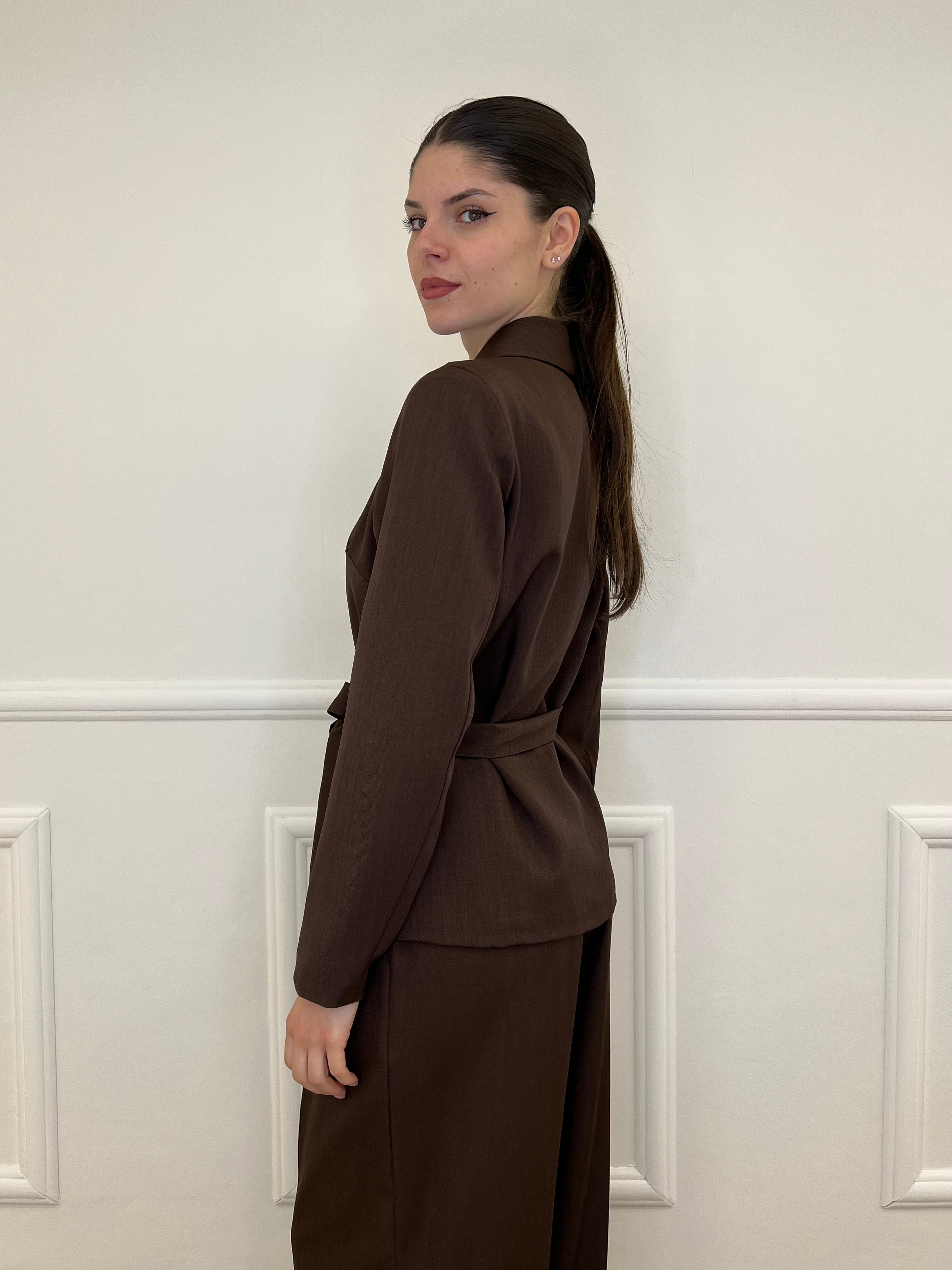 Tailleur con Fiocco 570851 Moro