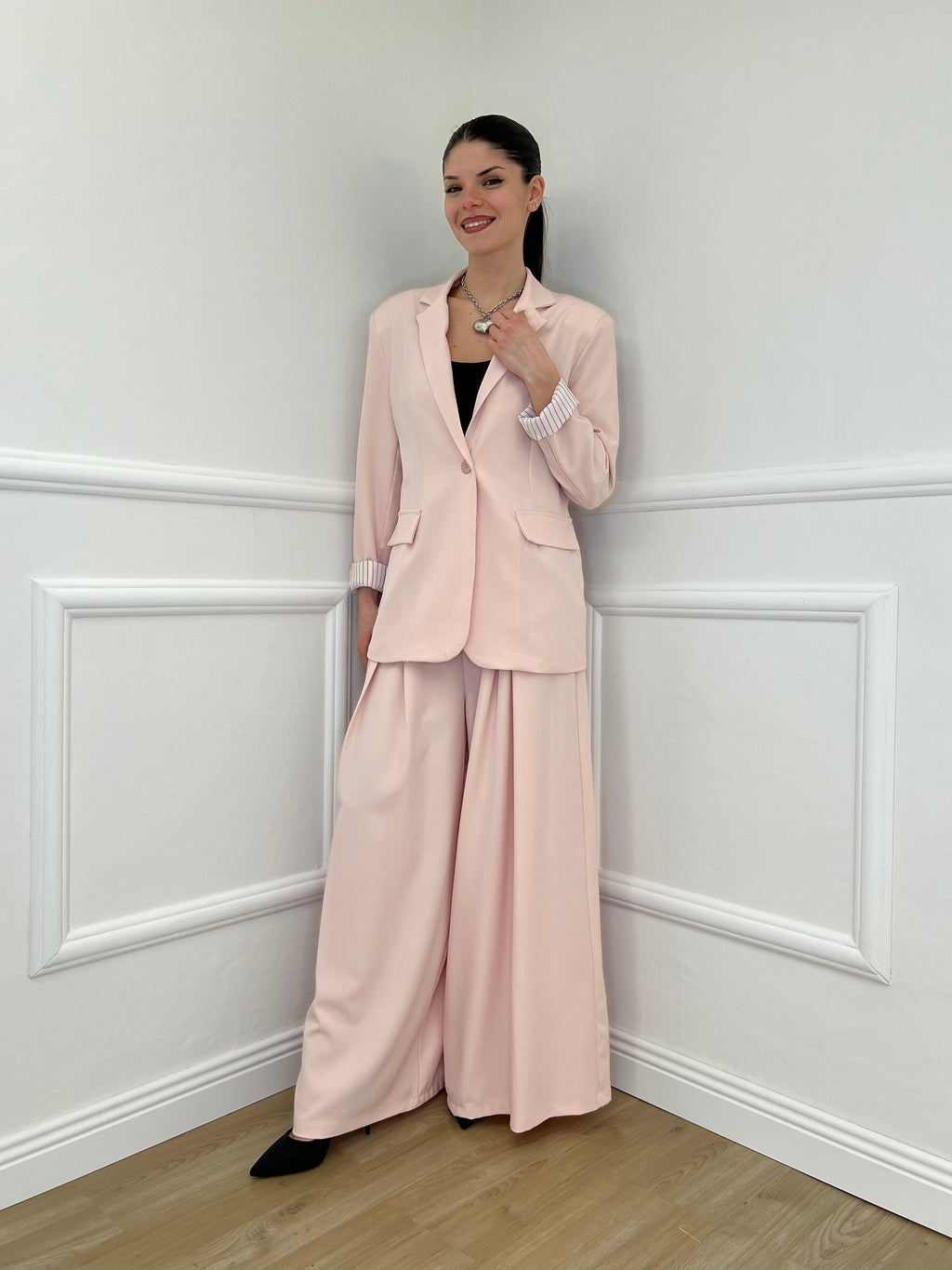 Pantalone a Palazzo 21509 Rosa