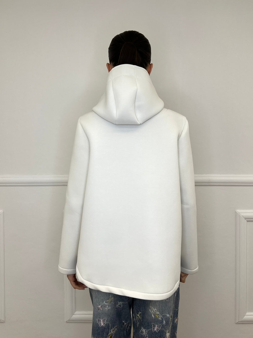 Giacca Neoprene Nido D'ape 26289 Panna