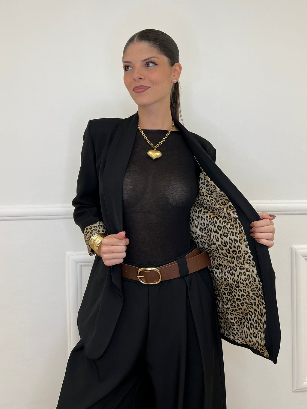 Giacca Interno Maculato 25623 Nero