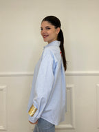 Camicia Ricamo "Fitnes Atty" 2497 Azzurro